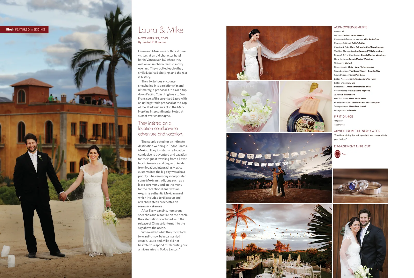 BLUSH MAGAZINE - VILLA SANTA CRUZ WEDDING