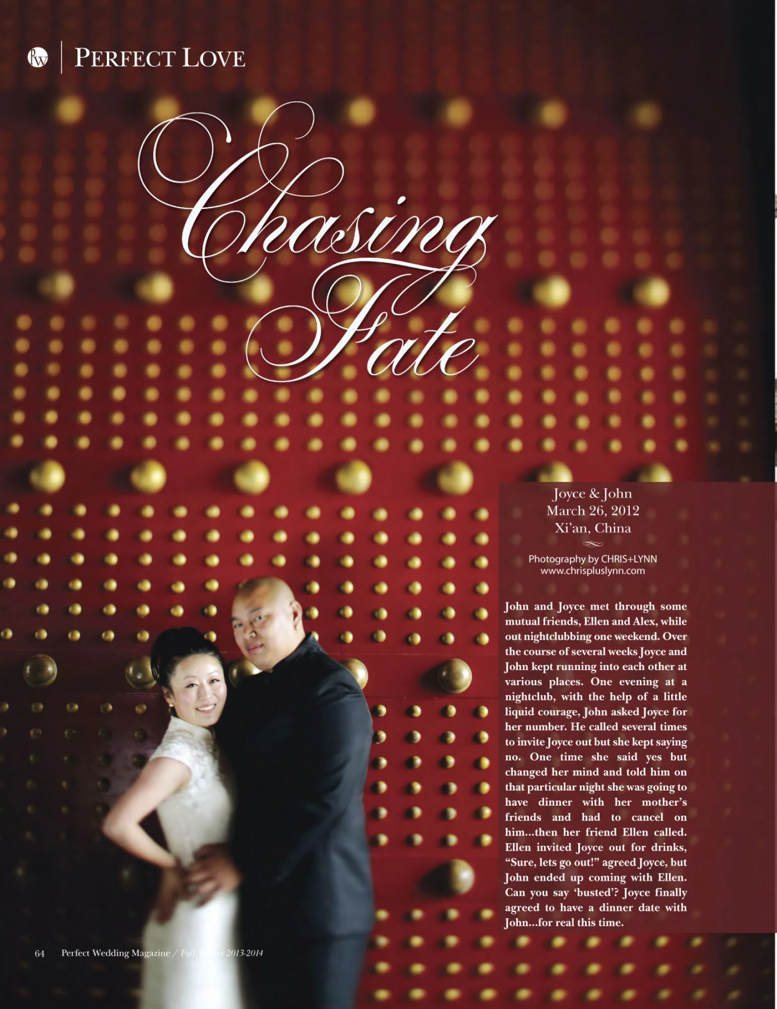 PERFECT WEDDING MAGAZINE - X'IAN CHINA WEDDING