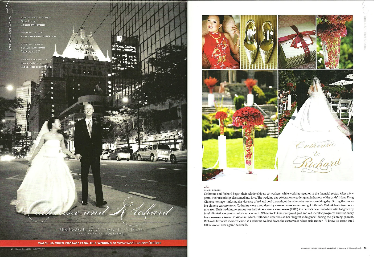 WEDLUXE - VANCOUVER WEDDING RECEPTION