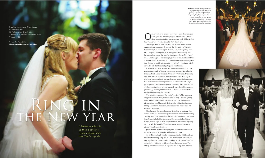 REAL WEDDINGS - VANCOUVER WINTER WEDDING
